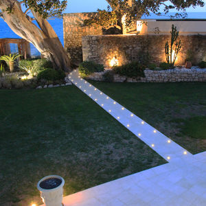recessed floor light fixture / RGBW LED / RGB LED / round