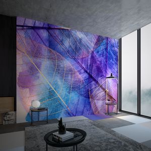 contemporary wallpaper / vinyl / floral / 3D effect
