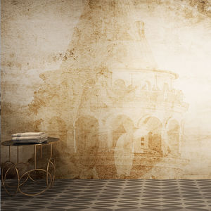 contemporary wallpaper / nonwoven fabric / vinyl / art print