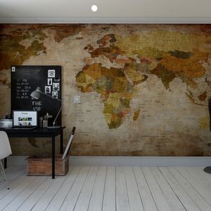 classic wallpaper / nonwoven fabric / vinyl / map
