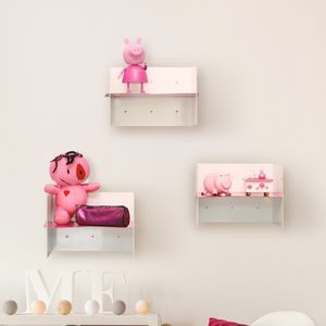 wall-mounted shelf / contemporary / aluminum / child's
