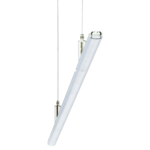 hanging light fixture / LED / linear / aluminum