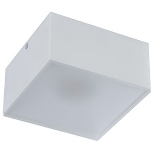 hanging light fixture / LED / square / aluminum