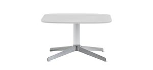 contemporary side table / marble / Solid Surface / solid wood