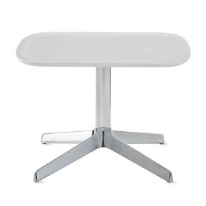 contemporary side table / marble / Solid Surface / solid wood