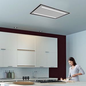 ceiling-mounted range hood / with built-in lighting
