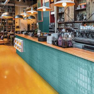 wall tile / ceramic / plain / high-gloss