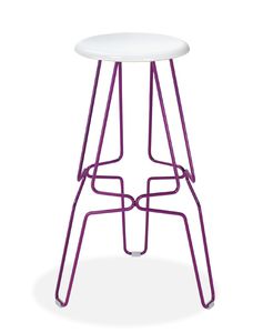 contemporary bar stool / stainless steel / chrome steel / contract