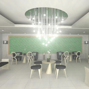 wall tile / for floors / porcelain / wave pattern