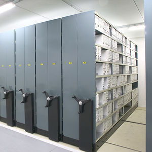 standard mobile shelving / archival / commercial / metal
