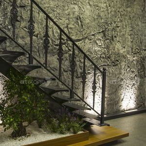 stone look wallcovering / commercial / textured / embossed