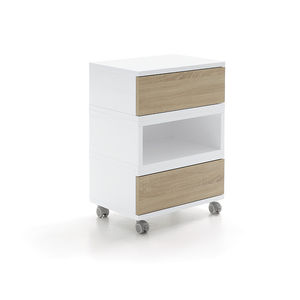 treatment trolley / for beauty salons / for hairdressers / wooden