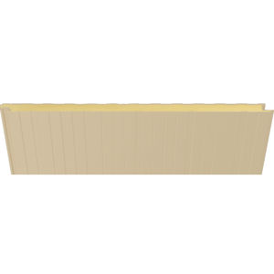facade sandwich panel / for roofs / for walls / steel facing