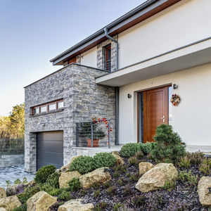 engineered stone wall cladding / exterior / interior / textured