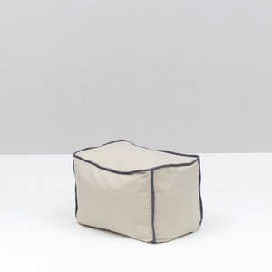 contemporary pouf / fabric / rectangular / for hotels