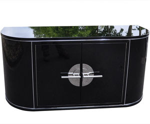Art Deco sideboard / mahogany / black