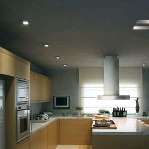 ceiling-mounted spotlight / indoor / LED / square