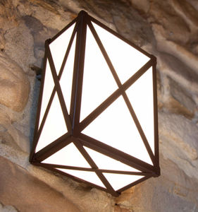 traditional wall light / outdoor / aluminum / steel