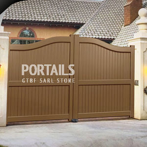 swing gates / aluminum / with panels / home