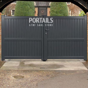swing gates / aluminum / with panels / home