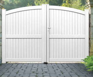 swing gates / aluminum / with panels / home