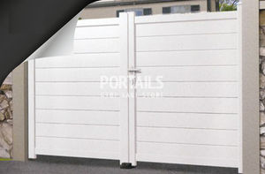 swing gates / aluminum / with panels / residential