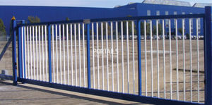 sliding gates / steel / with bars / industrial