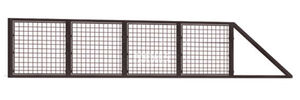 sliding gates / steel / with bars / industrial