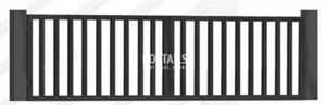 swing gates / metal / with bars / industrial