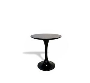 contemporary pedestal table / ziricote / round