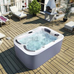 above-ground hot tub / rectangular / 3-seater