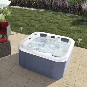 above-ground hot tub / square / 4-seater