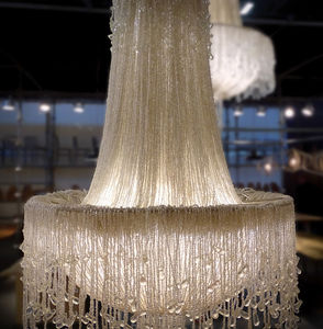 pendant lamp / classic / glass