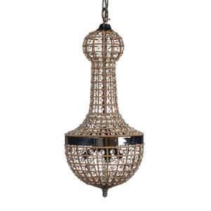 traditional chandelier / glass / copper / incandescent