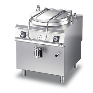 electric boiling pan / floor-mounted / commercial