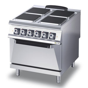 electric range cooker / commercial / stainless steel