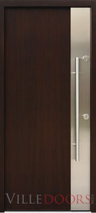 entry door / swing / stainless steel / security