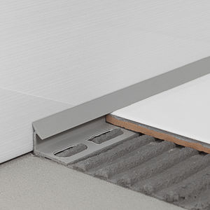 inside corner edge trim / PVC / aluminum / for tiles