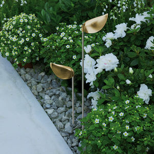 garden bollard light / contemporary / aluminum / stainless steel