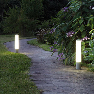 public space bollard light / garden / contemporary / anodized aluminum