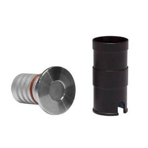recessed floor light fixture / LED / round / outdoor