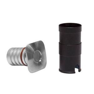 recessed floor light fixture / LED / round / outdoor