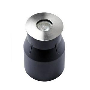 recessed floor light fixture / LED / round / outdoor