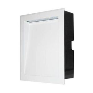 recessed wall light fixture / LED / rectangular / aluminum