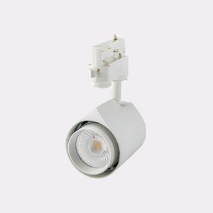 LED track light / round / metal / for shops
