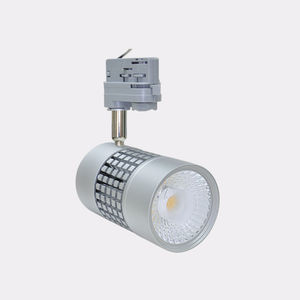 LED track light / round / metal / for shops