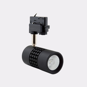 LED track lights / round / metal / for shops