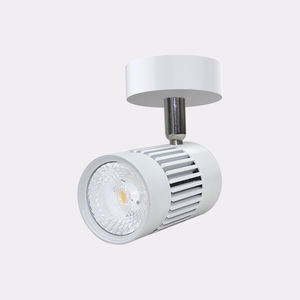 LED track lights / round / metal / for shops