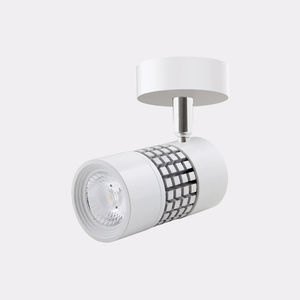 LED track lights / round / metal / for shops