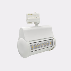 LED track light / linear / metal / for shops